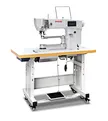 Computerized Post-bed Roller Feed Sewing Machine with Rotary Arm